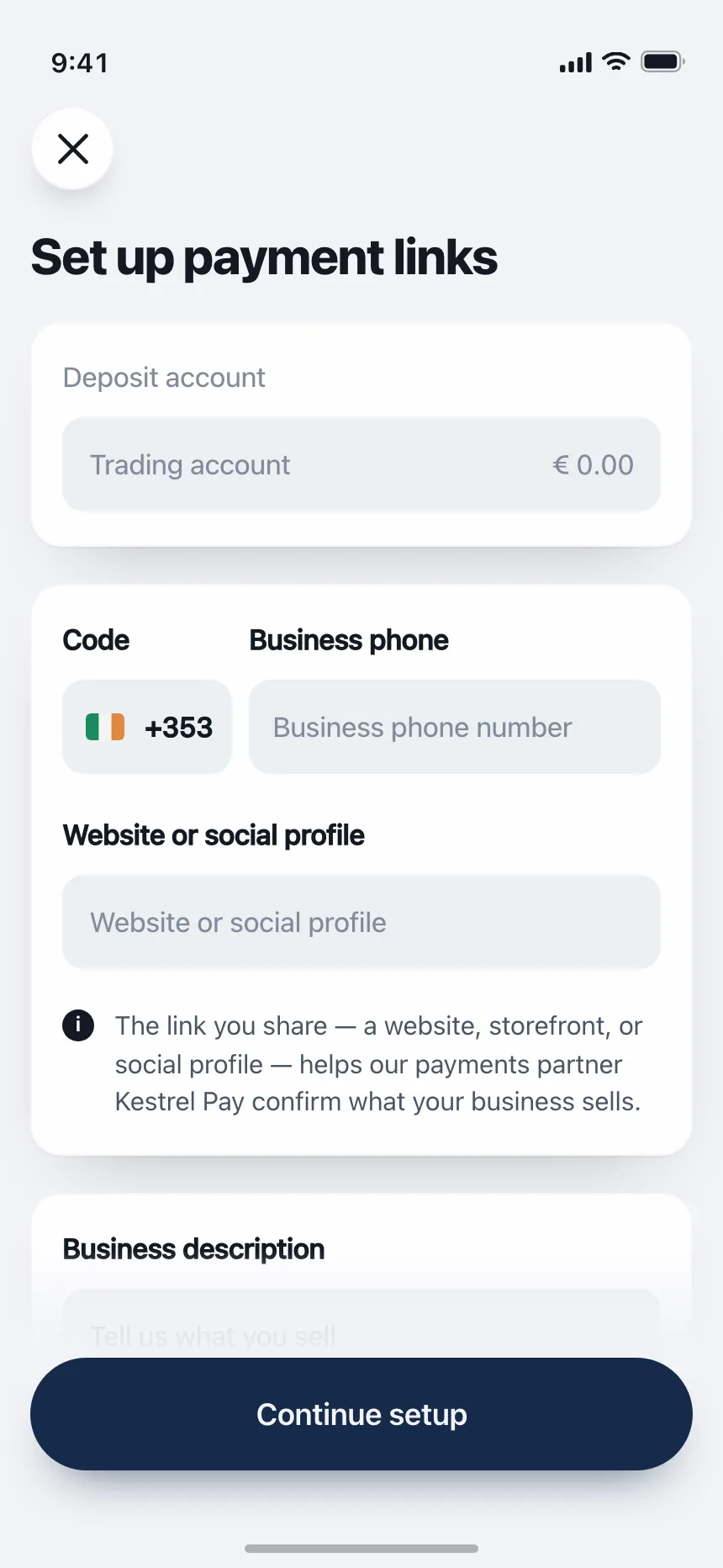 Account Setup