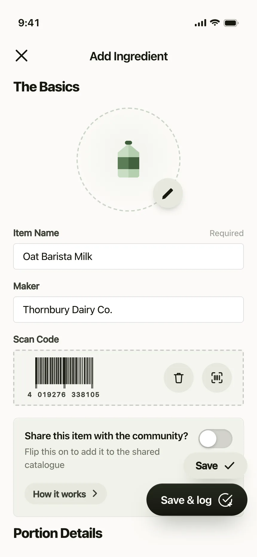 Add & Create