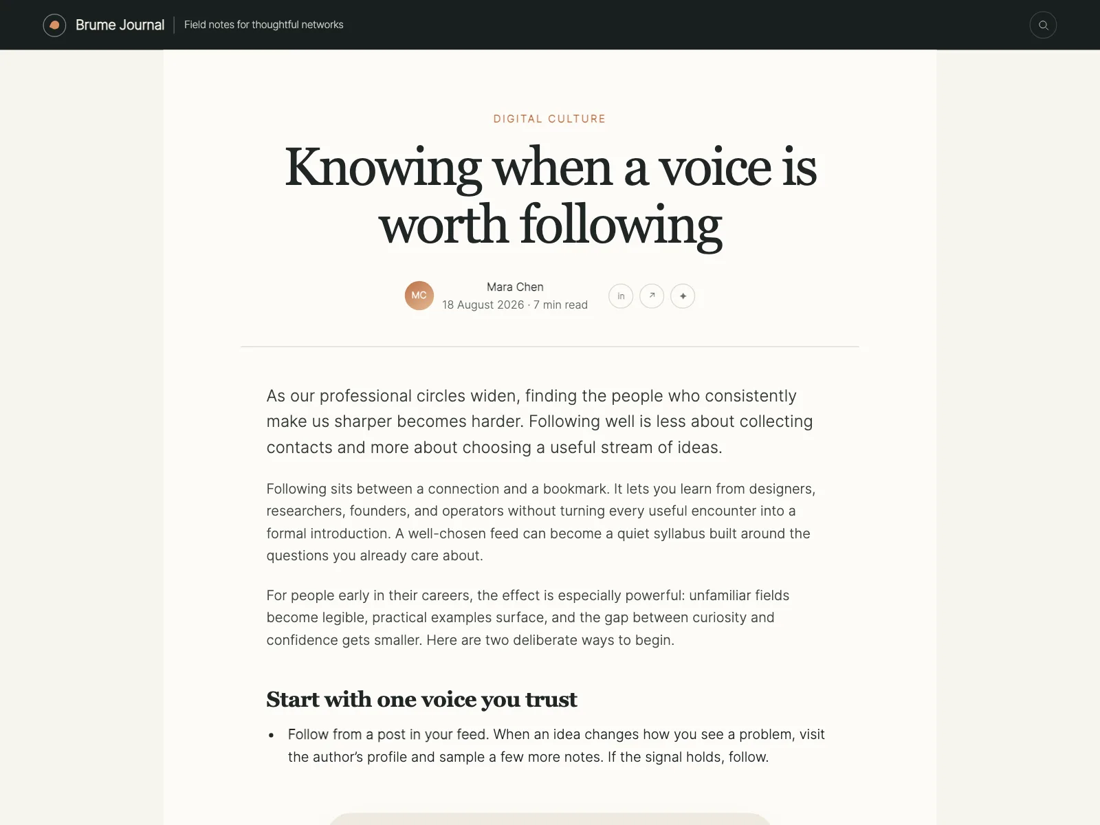 Blog post