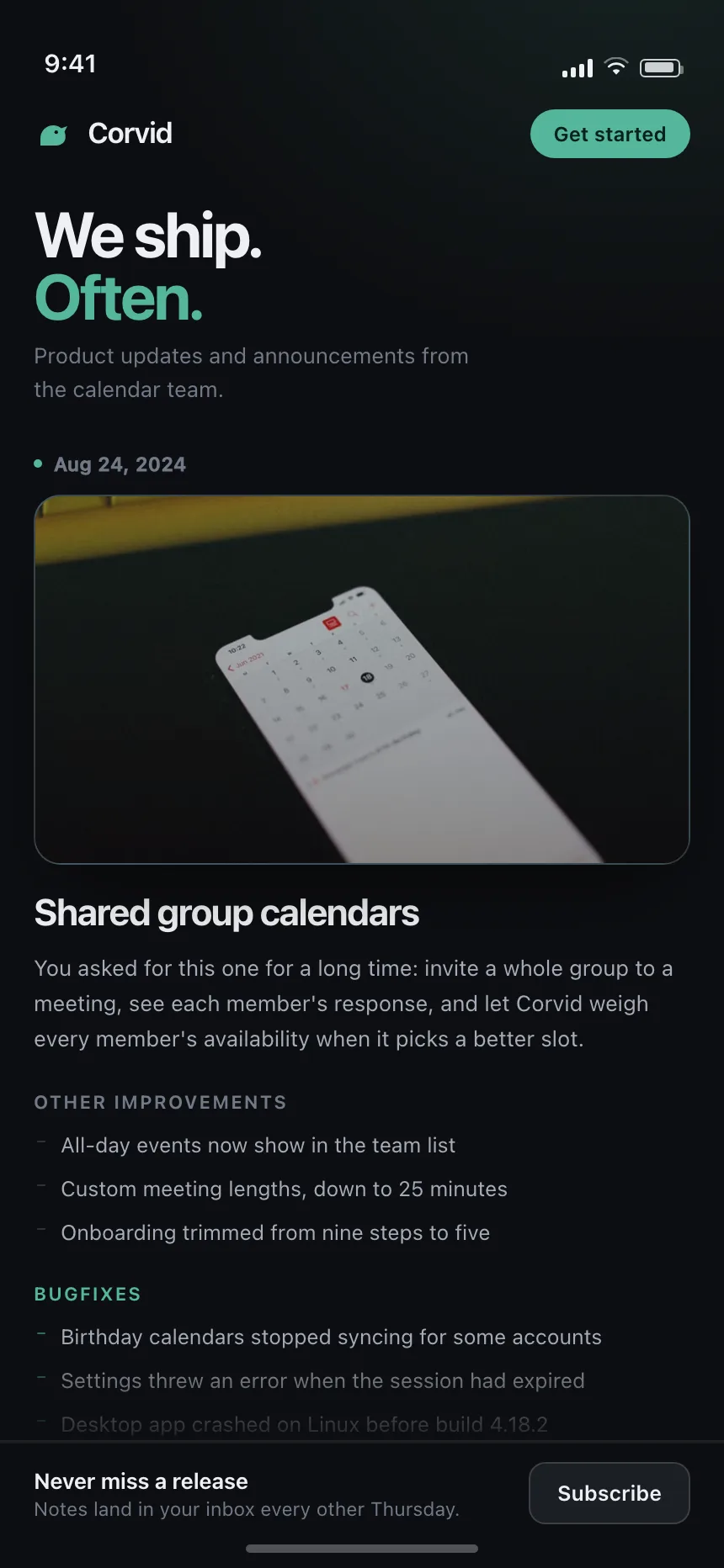 Changelog