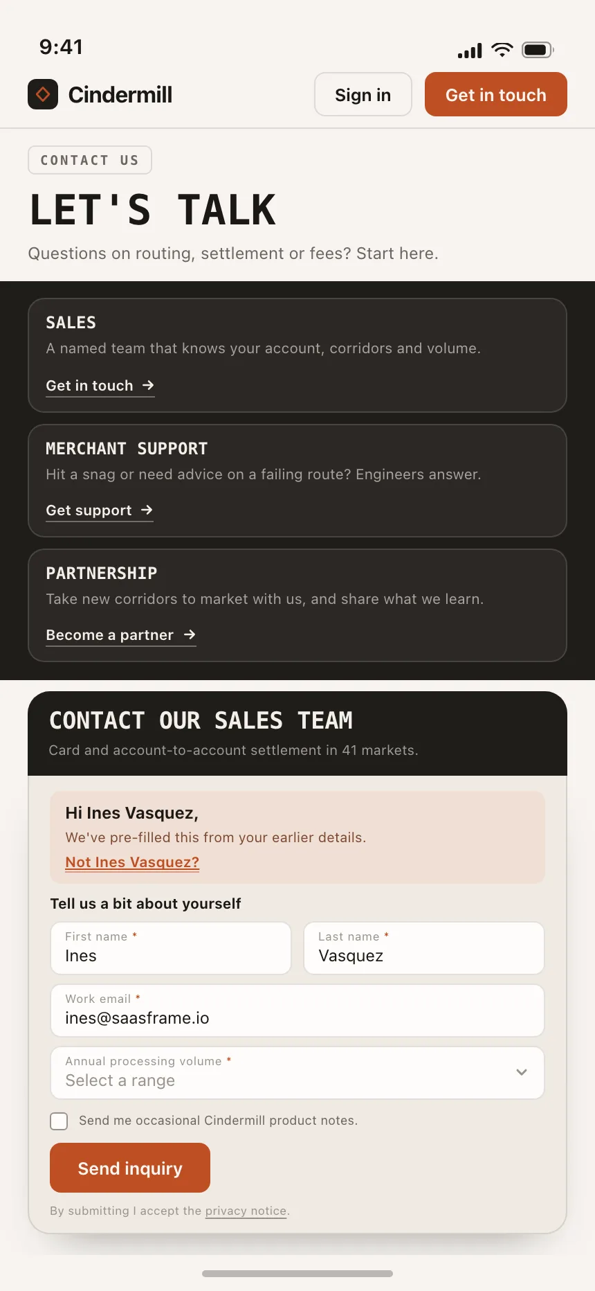 Contact