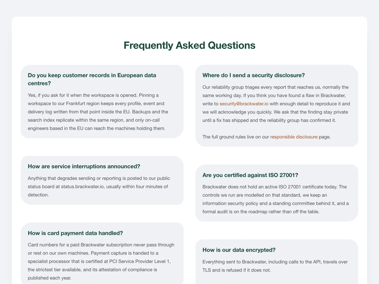 FAQ
