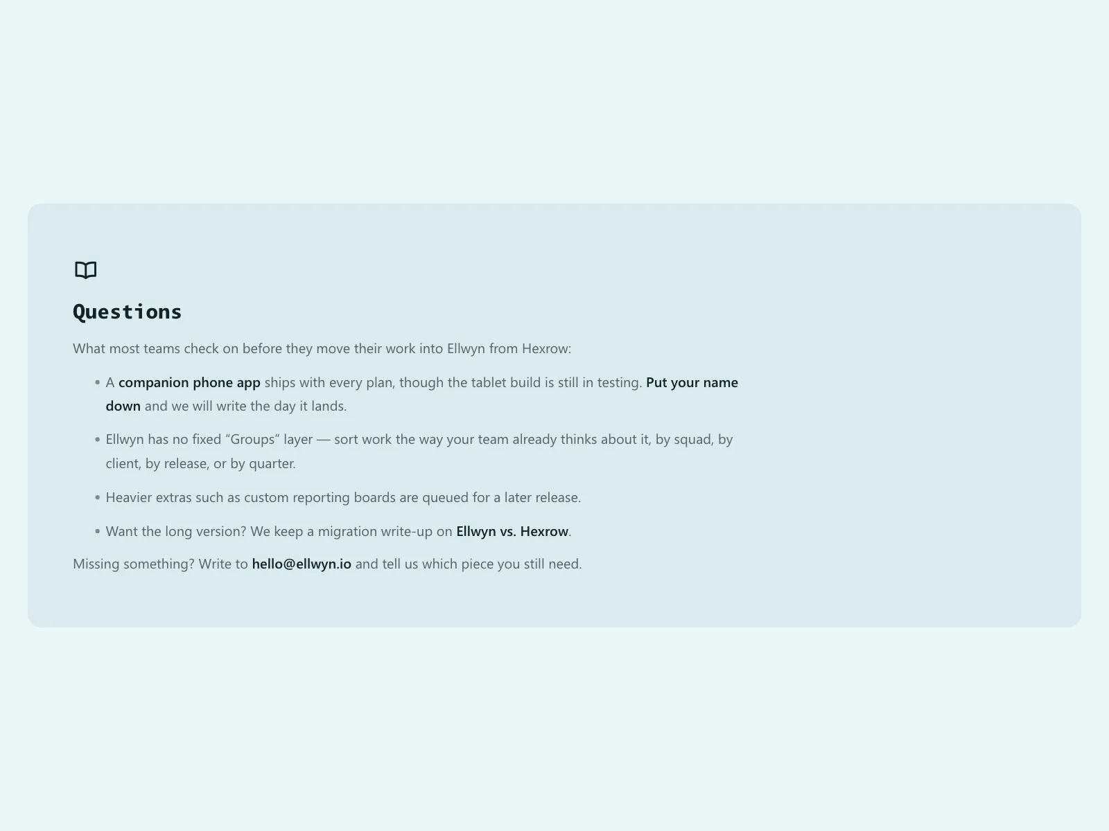 FAQ