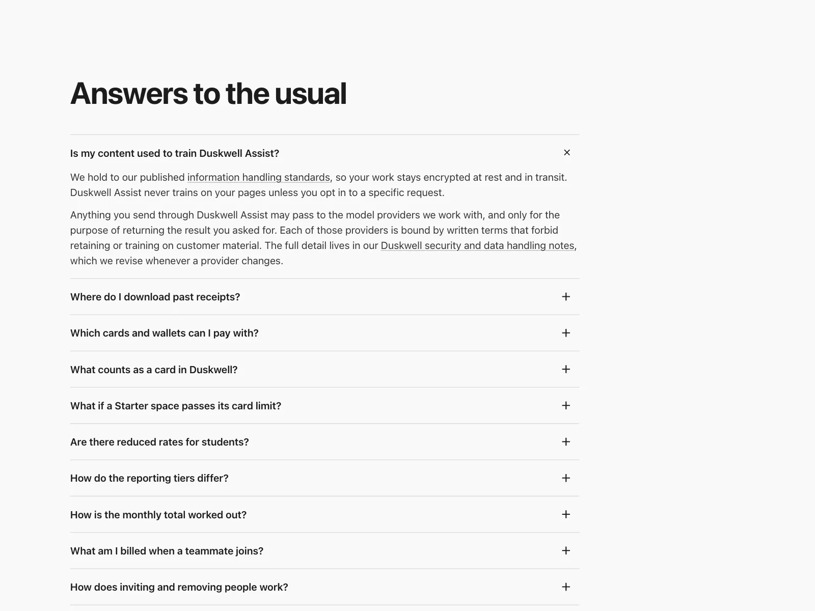 FAQ