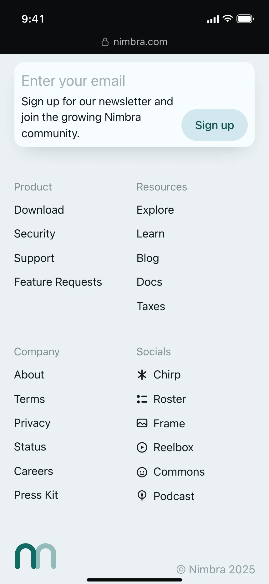 Footer