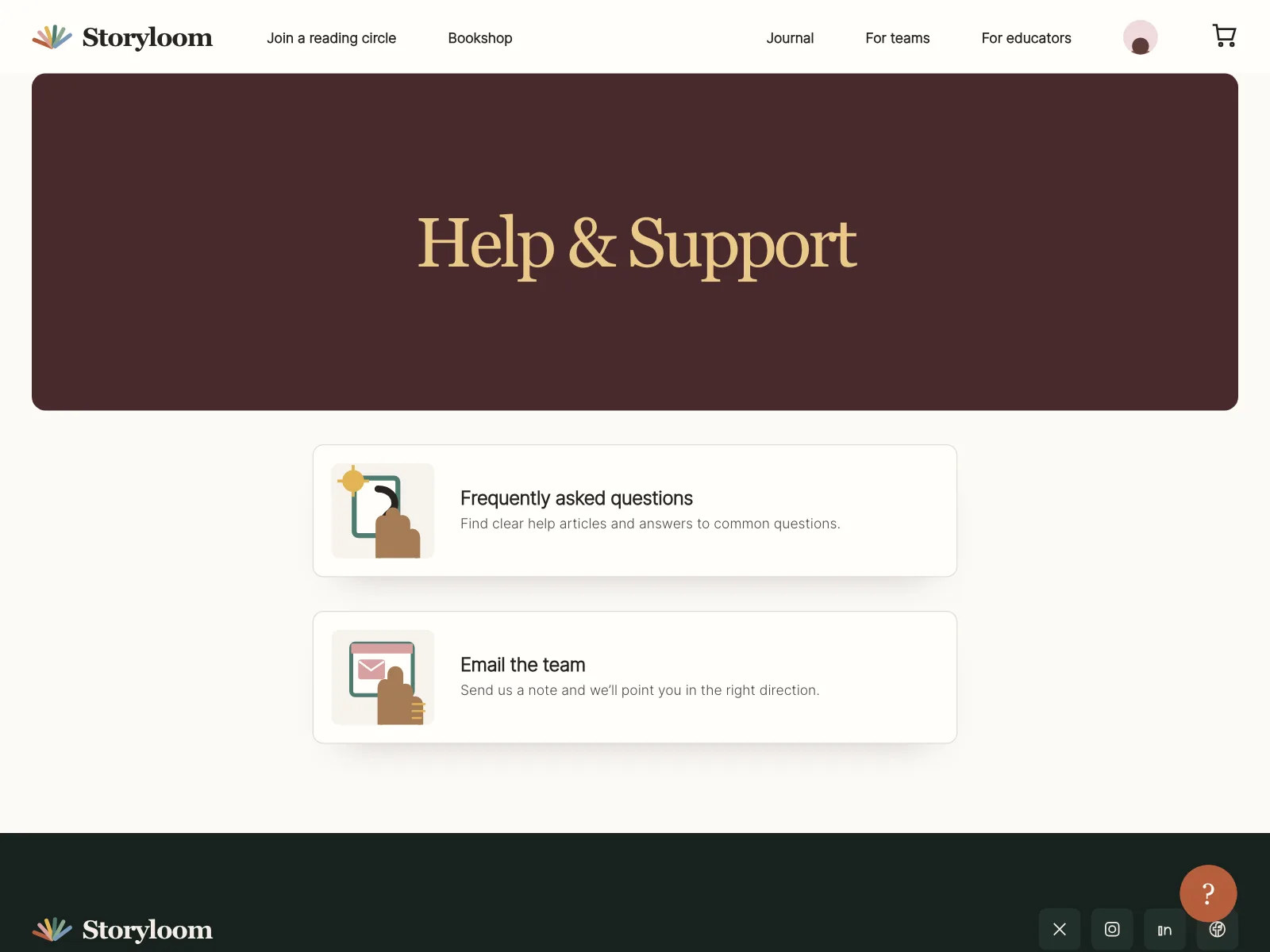 Help and support