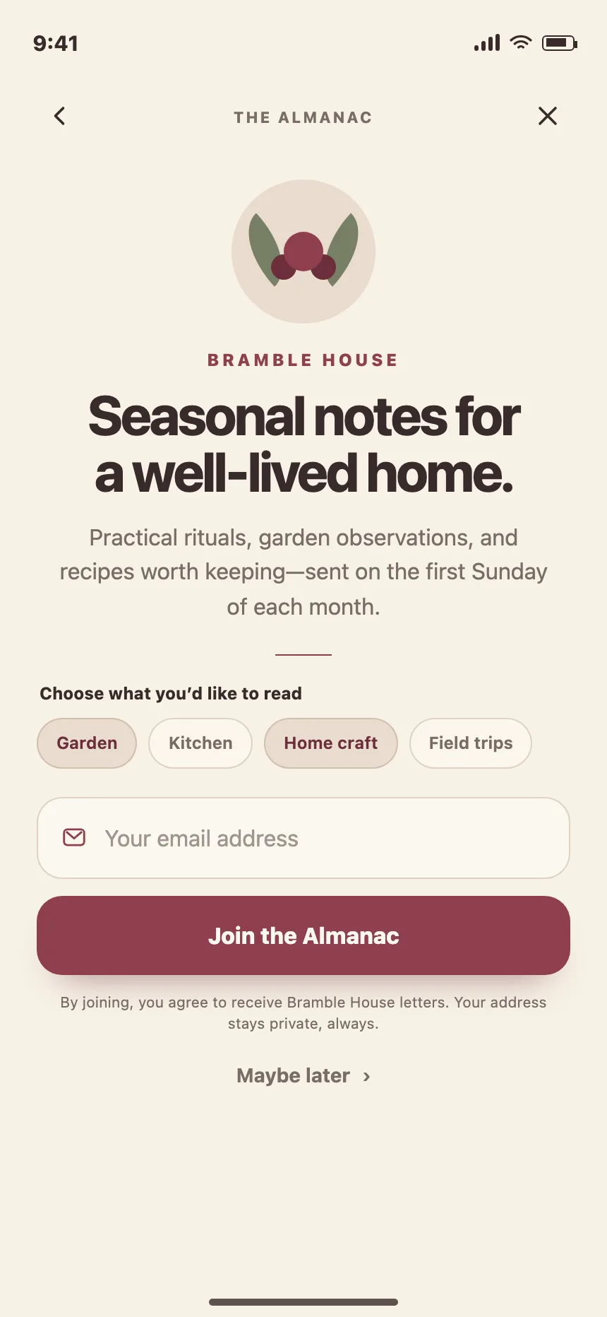 Newsletter