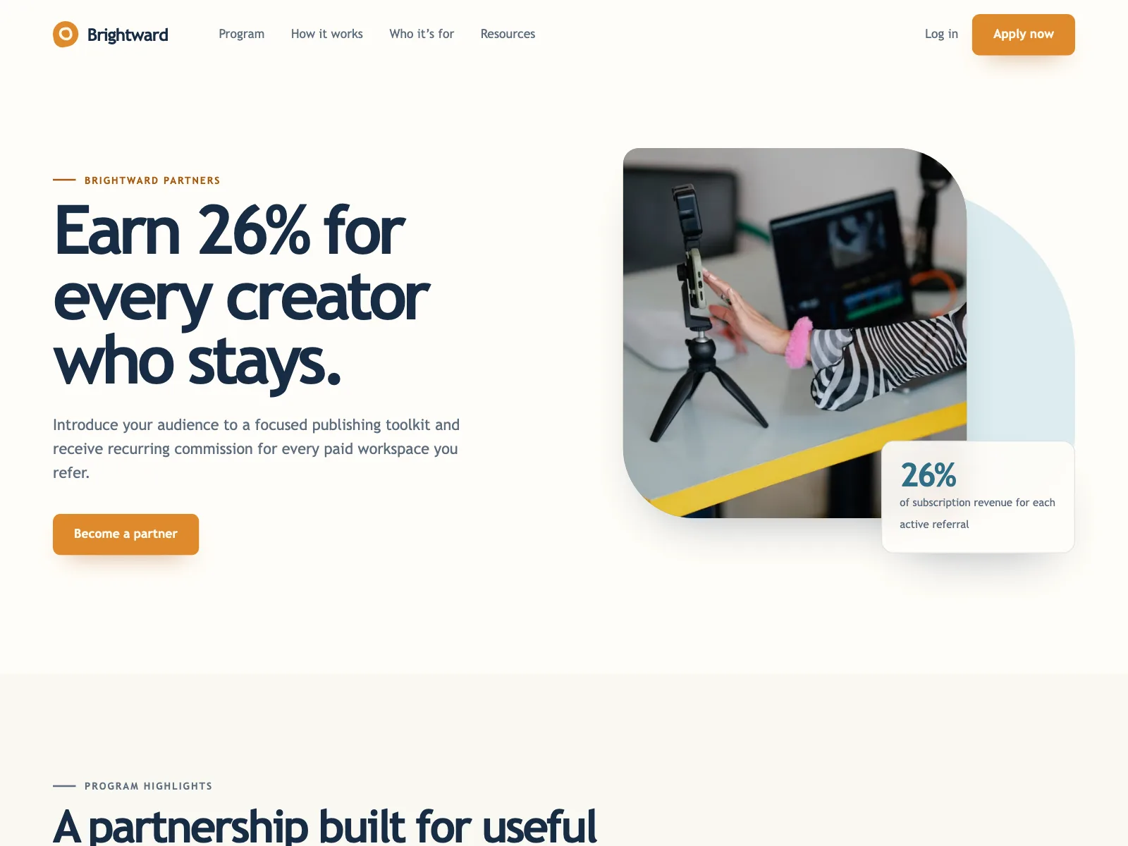 Partners page