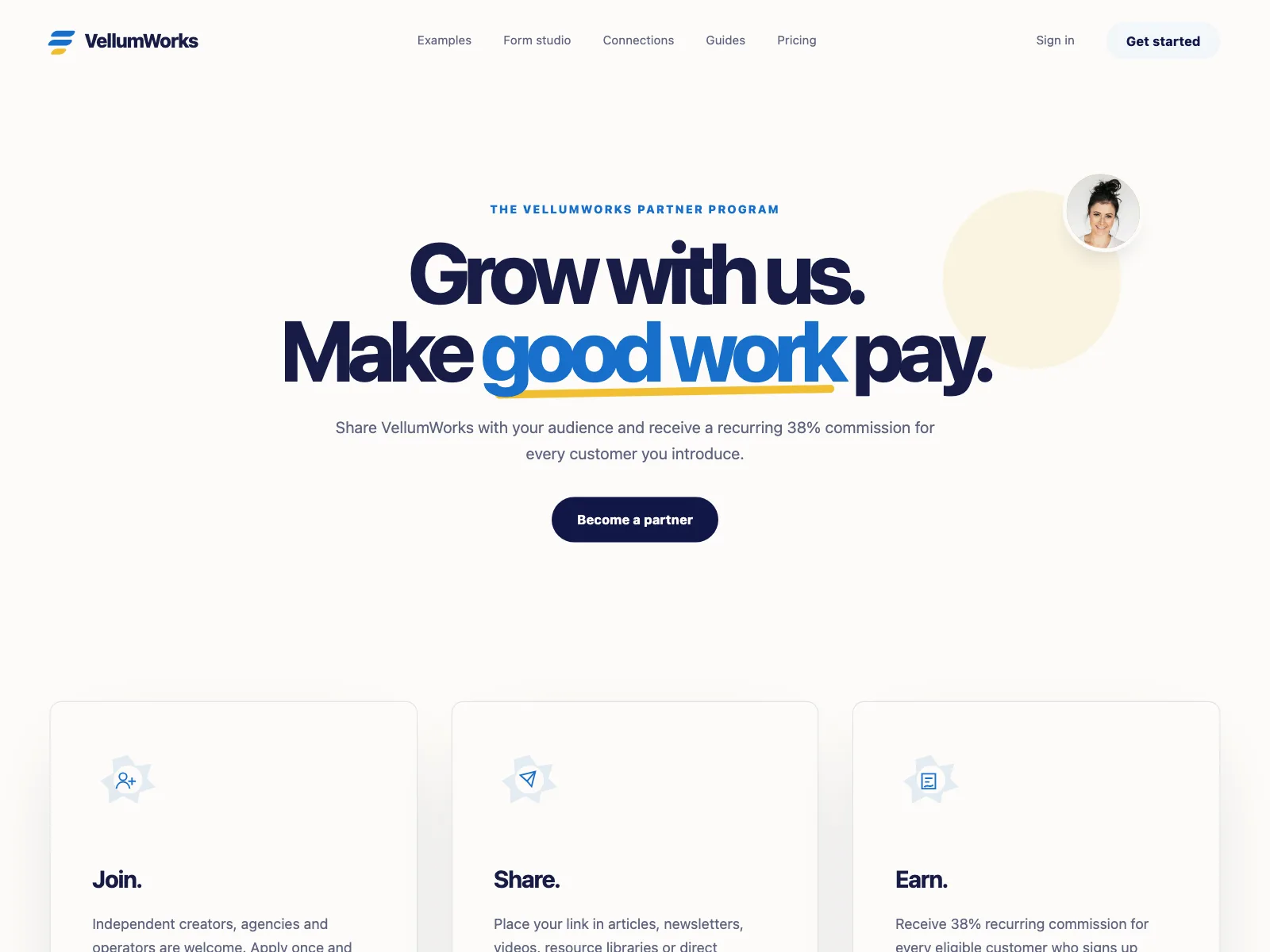 Partners page