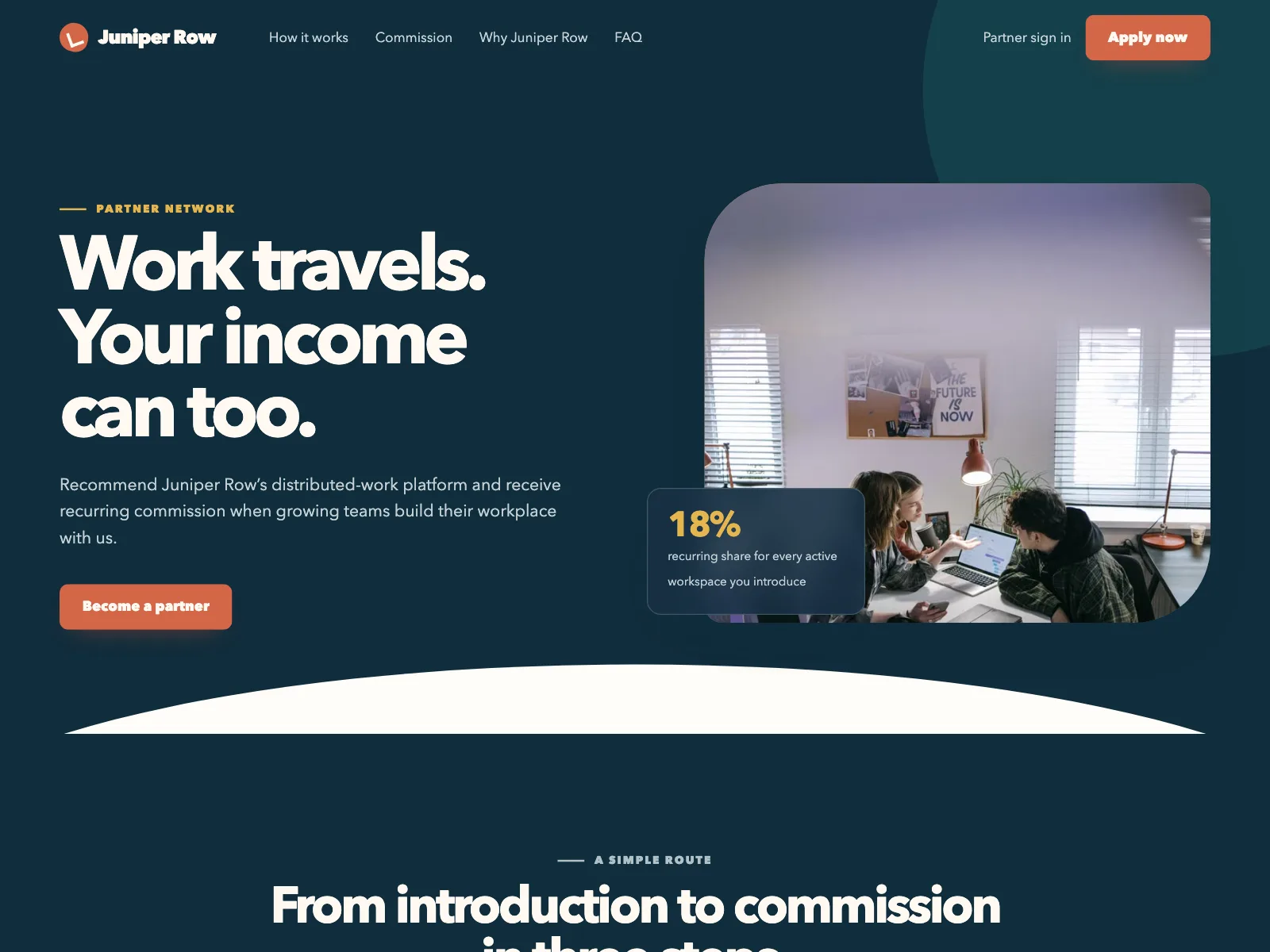 Partners page