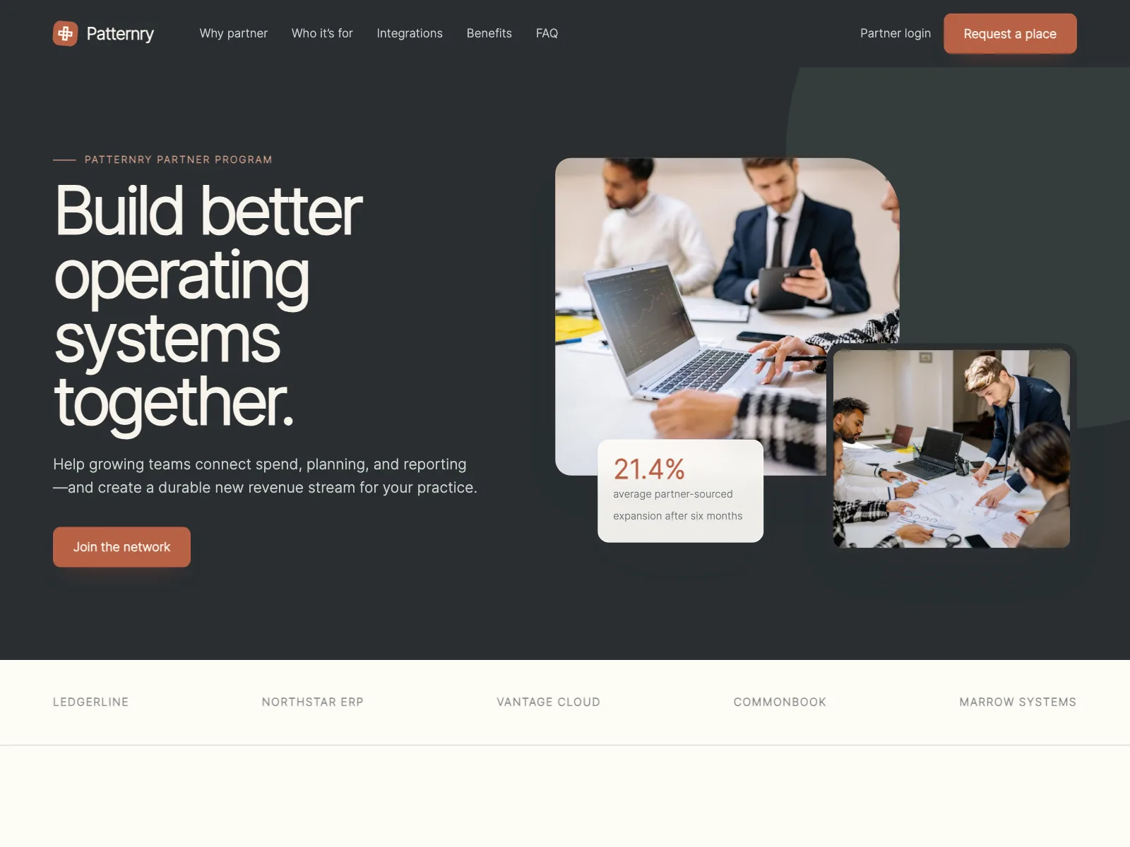 Partners page