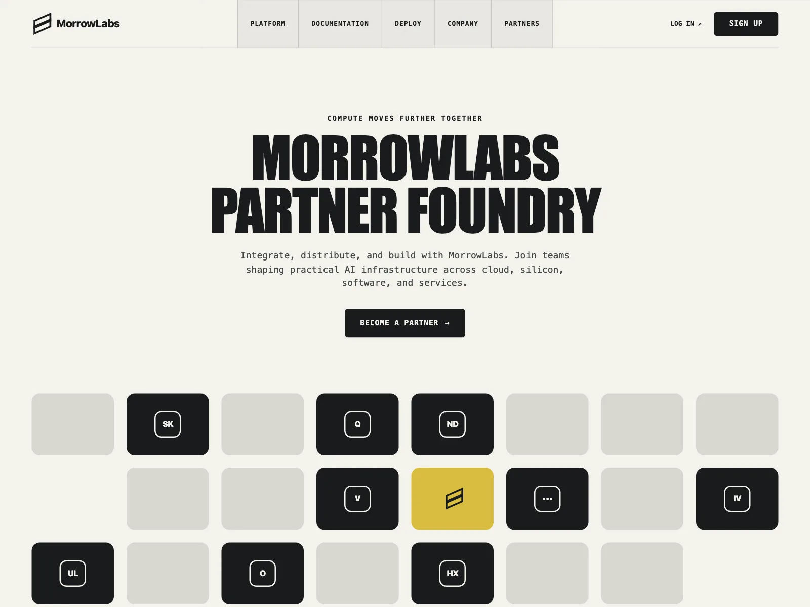 Partners page