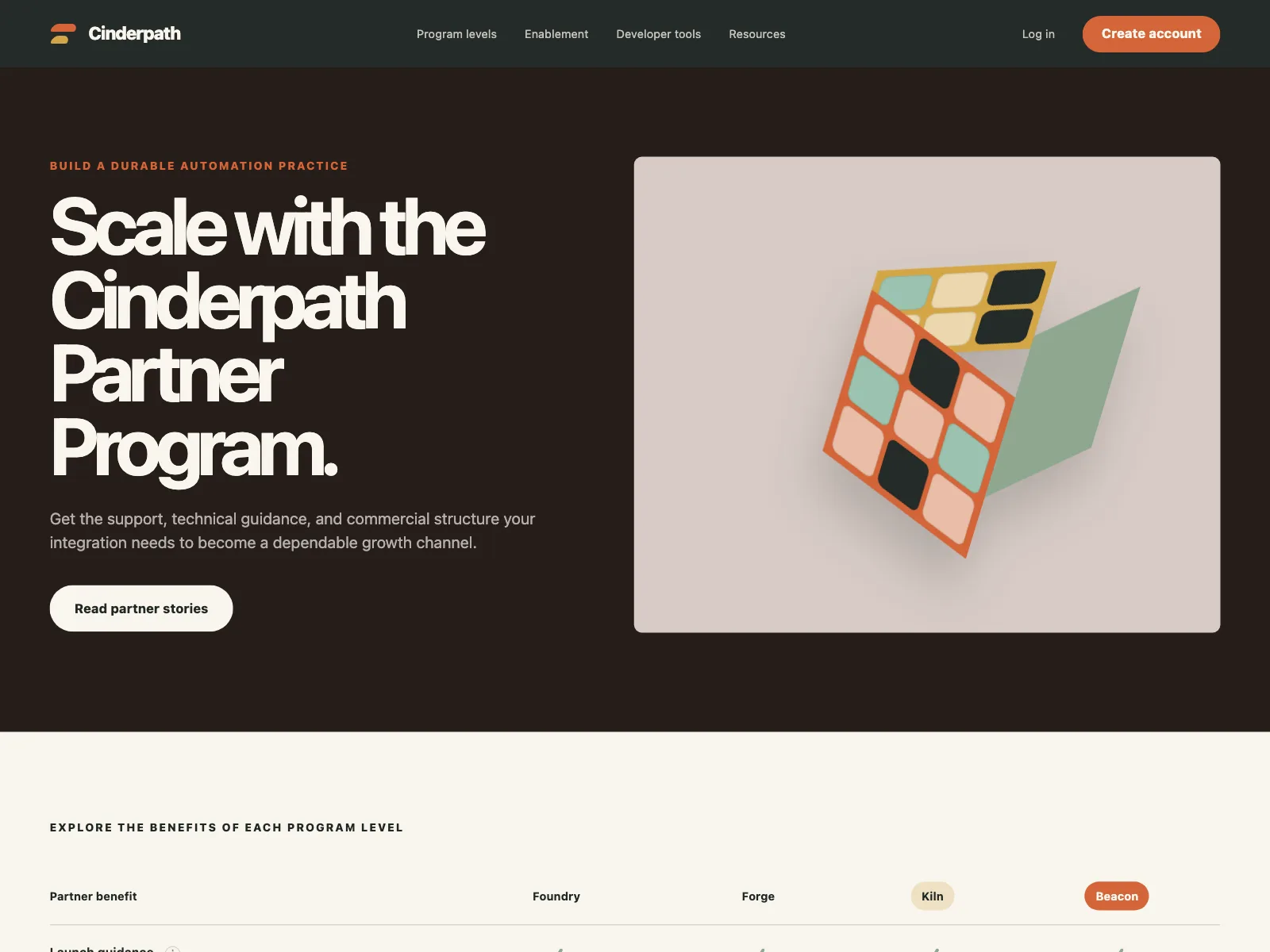 Partners page