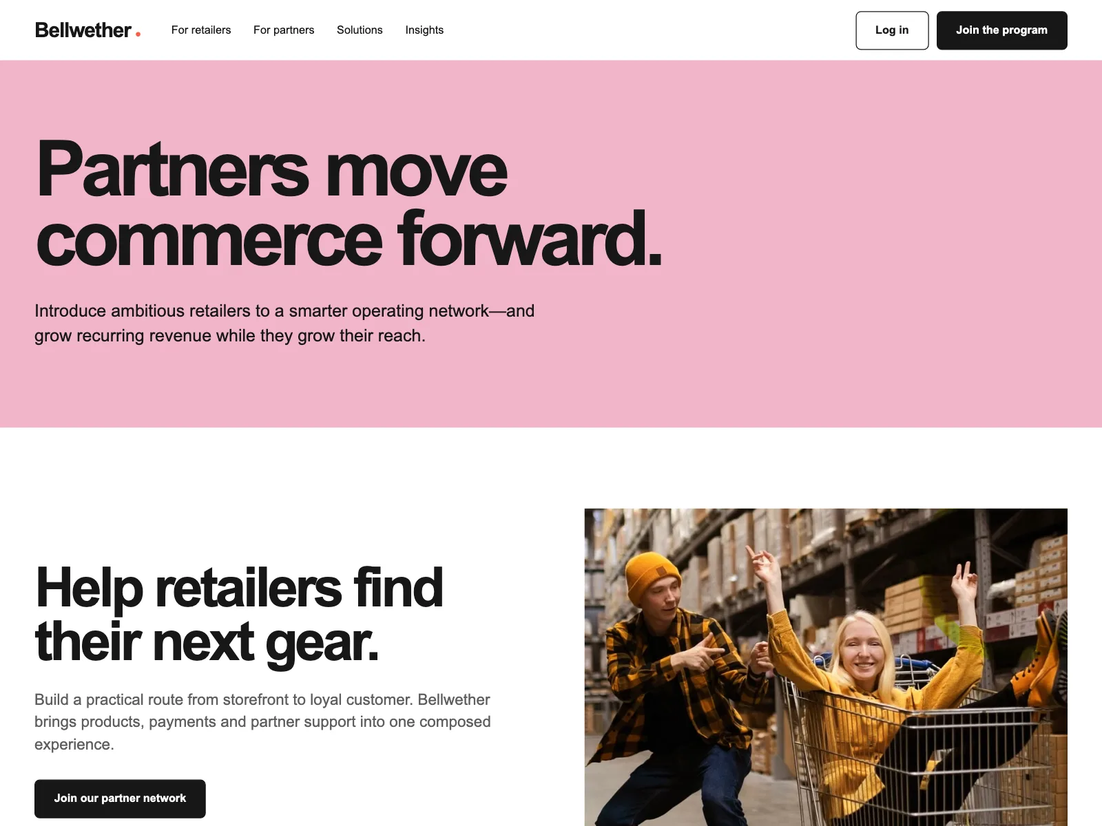 Partners page