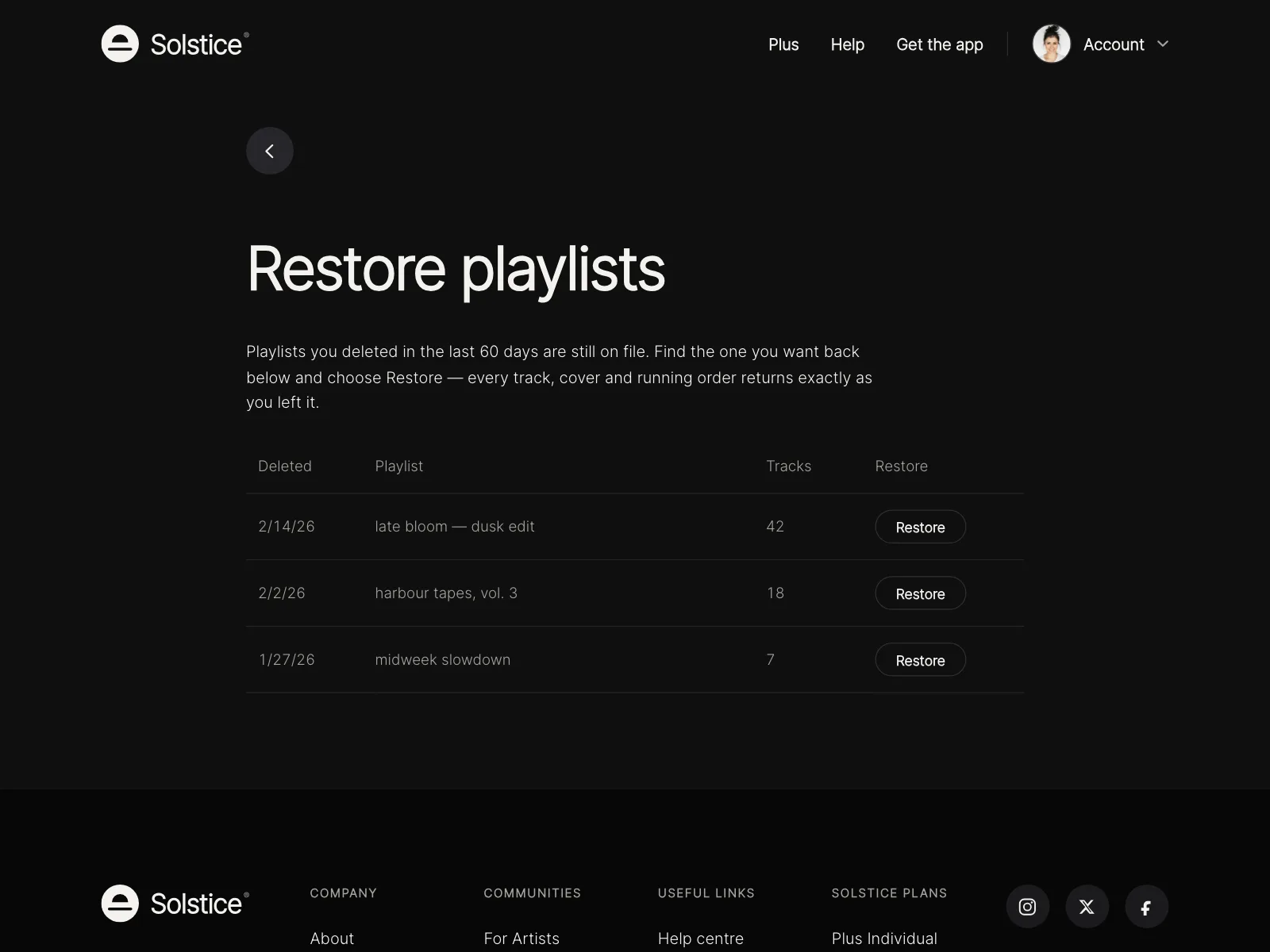 Playlists