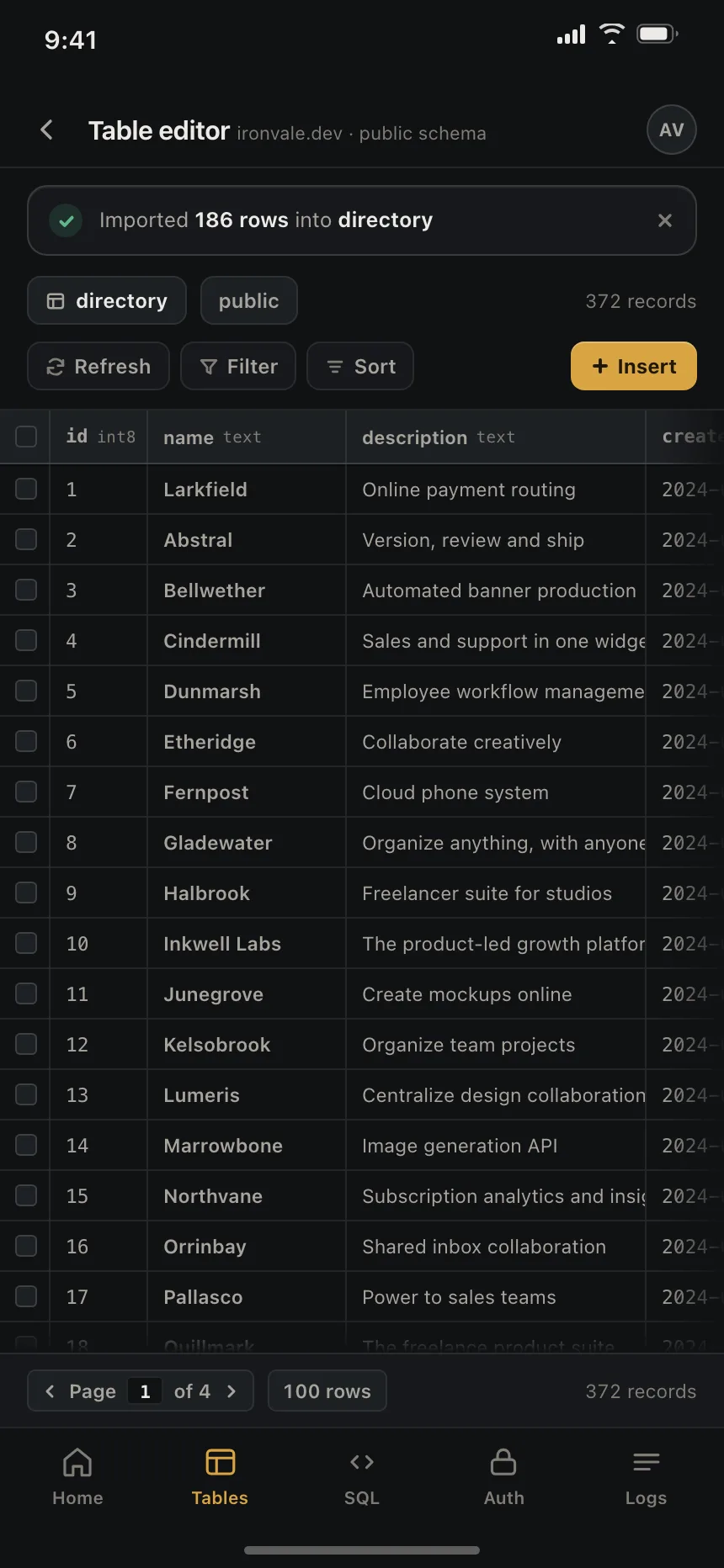 Project tracker
