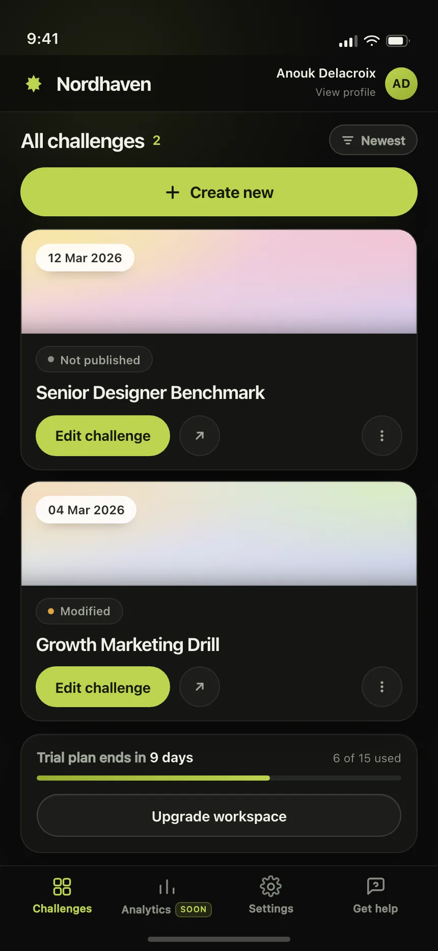 Project tracker