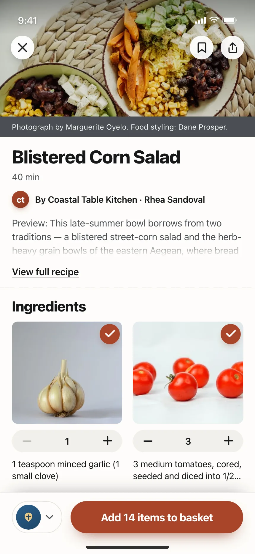 Recipe detail
