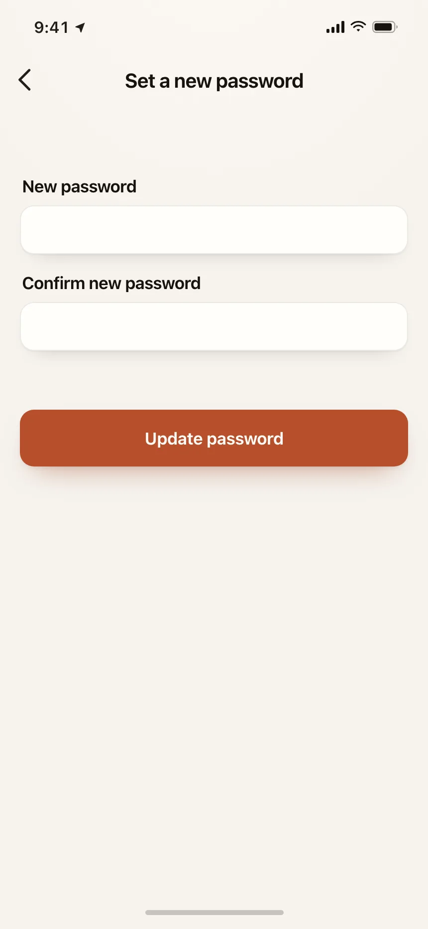 Reset password