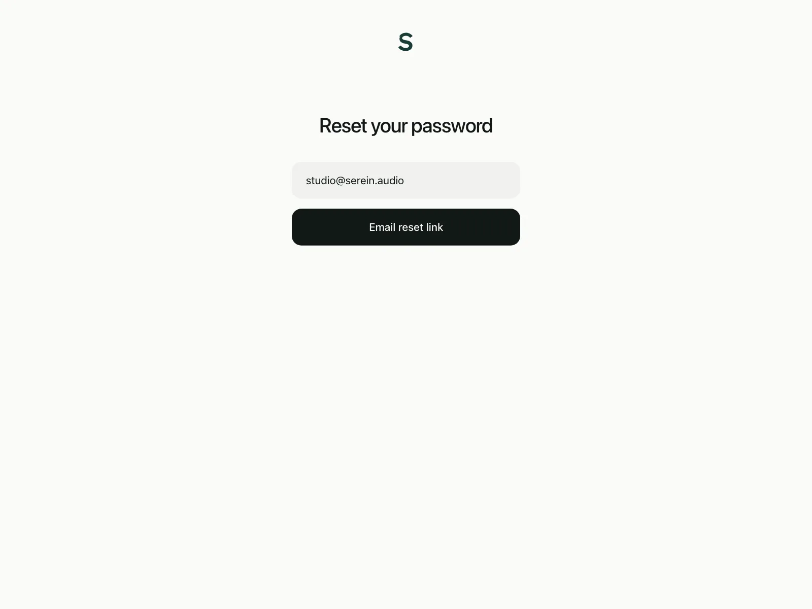 Reset password