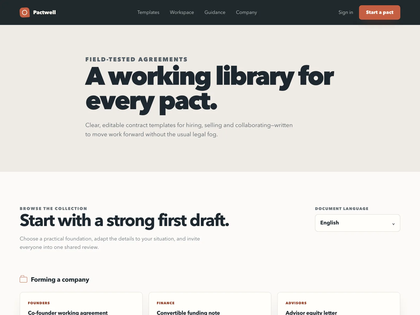 Resources page