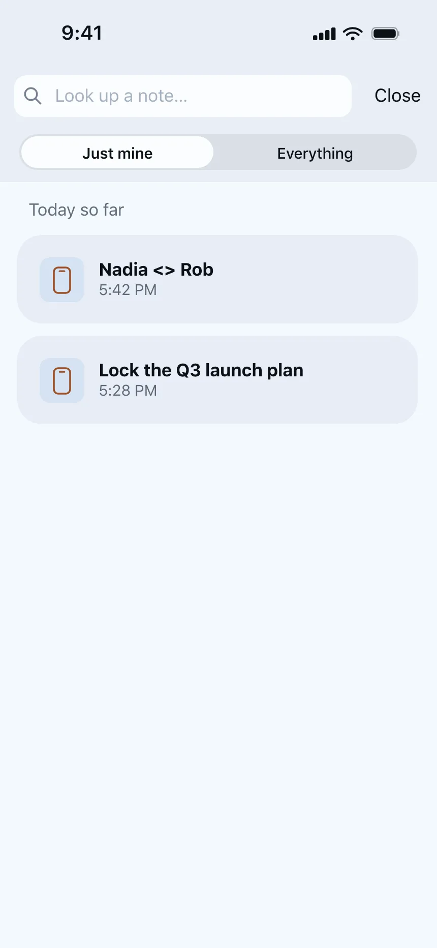 Search bar