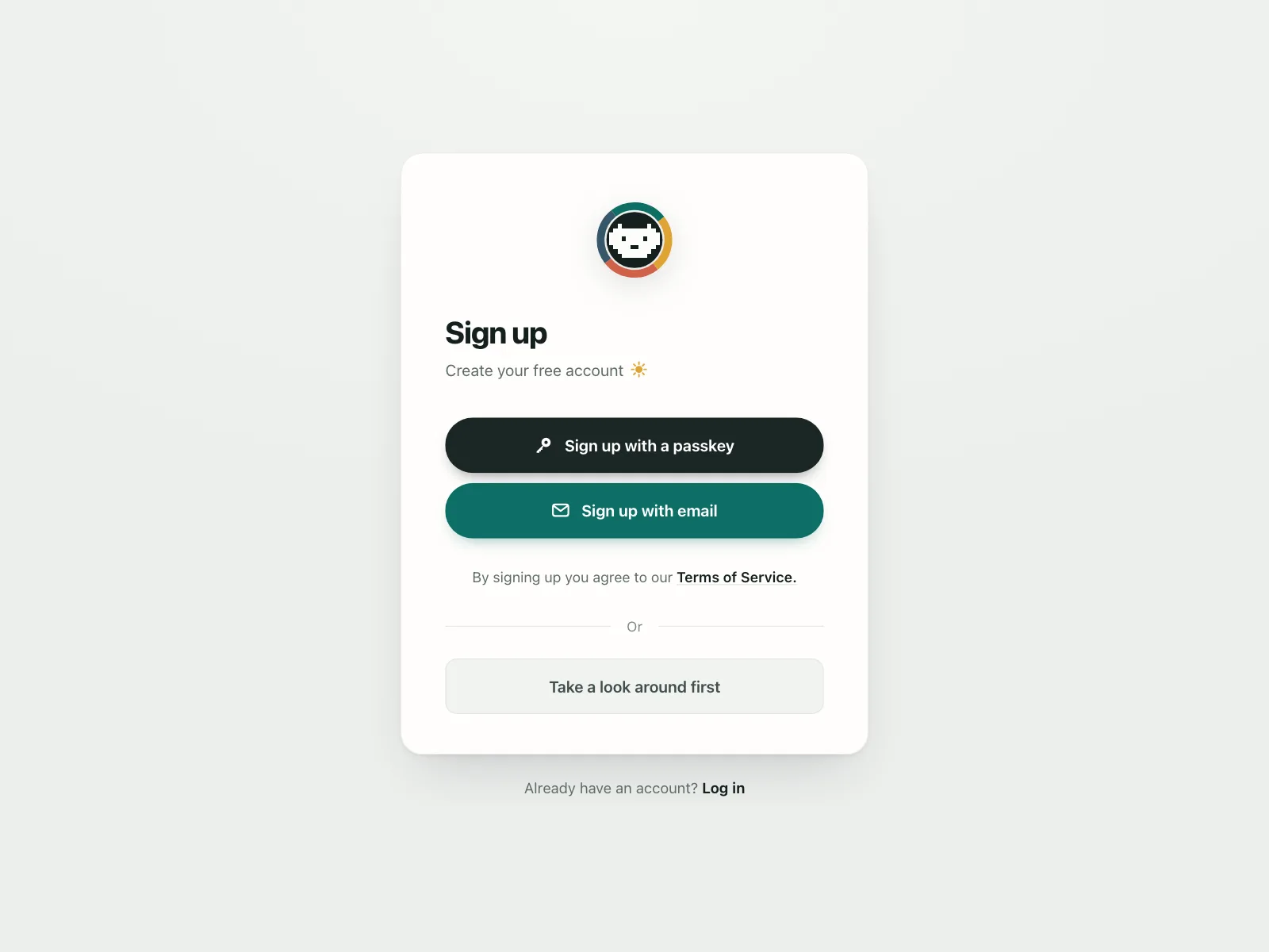 Sign up