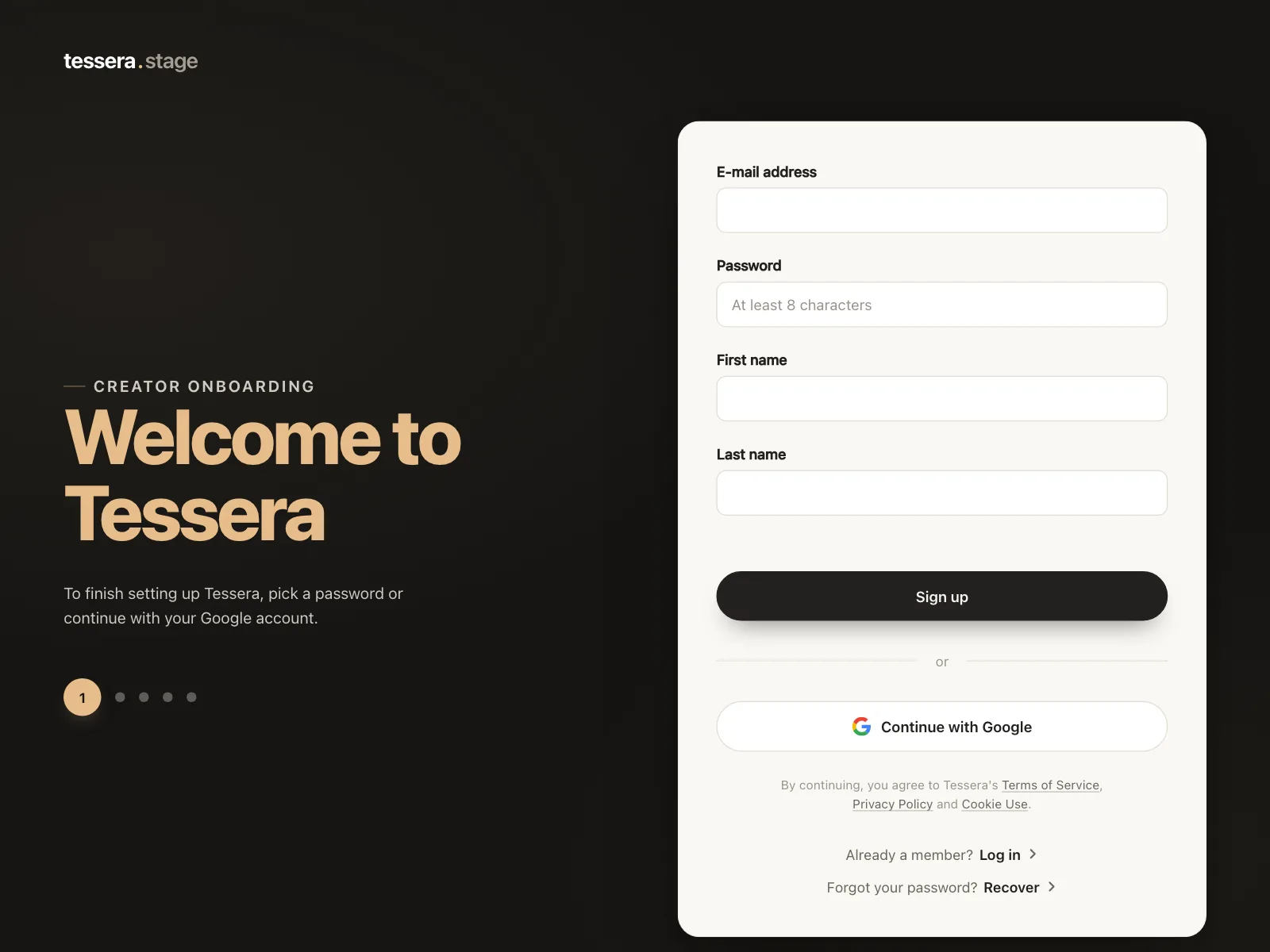 Sign up