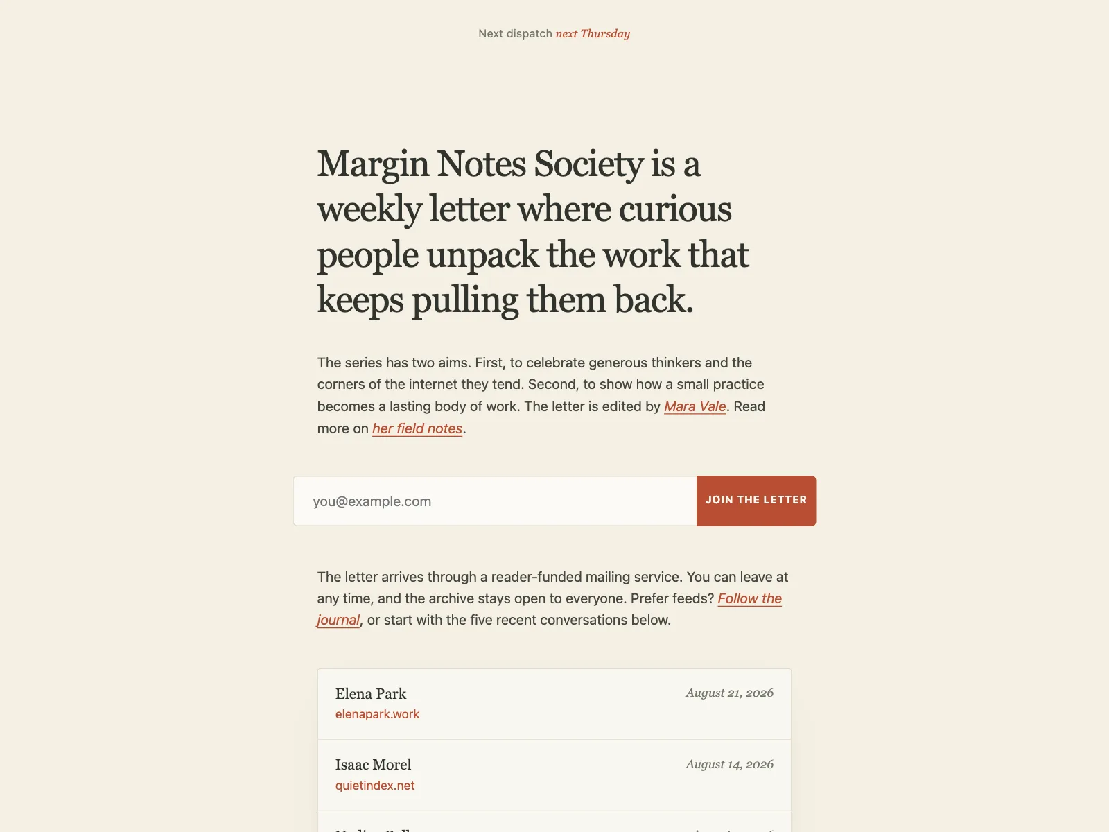 Sponsor page