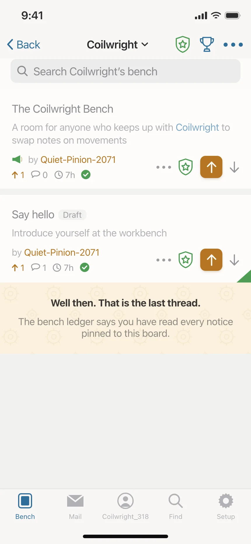User profile