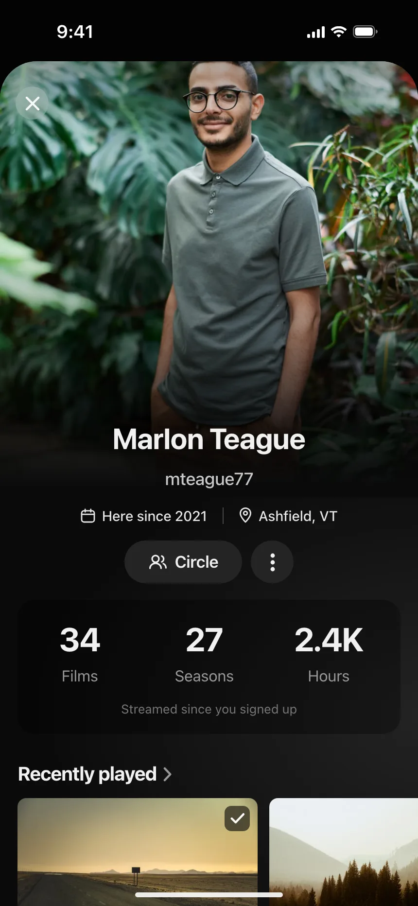 User profile