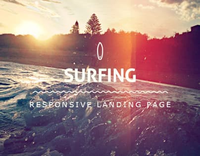 Surfing - responsive landing page