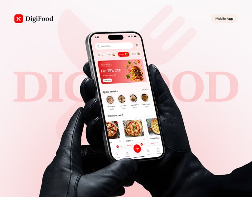 DigiFood – Food Delivery App UI/UX