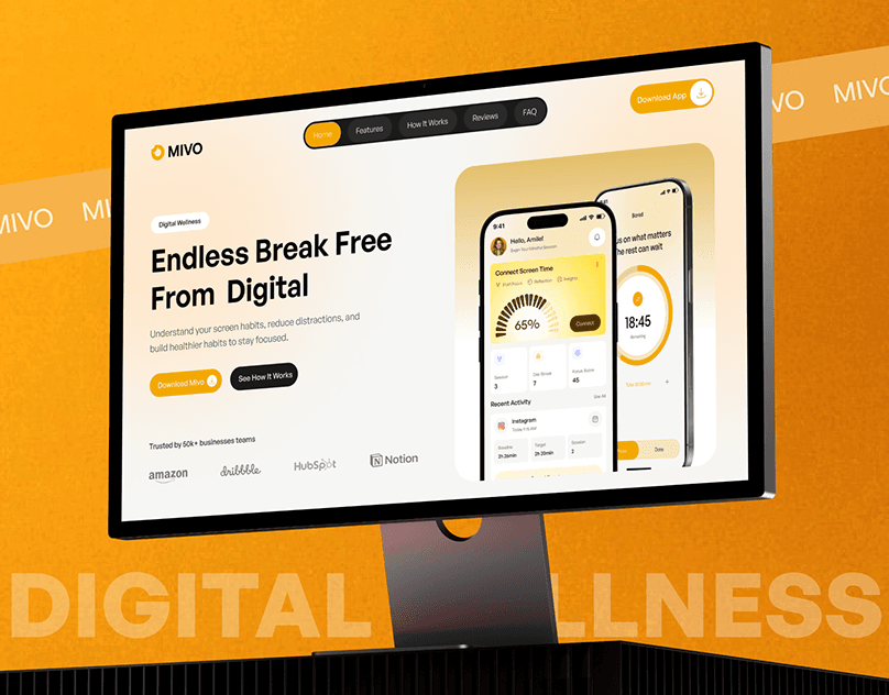 Mivo – Digital Wellness Platform | UI/UX Design