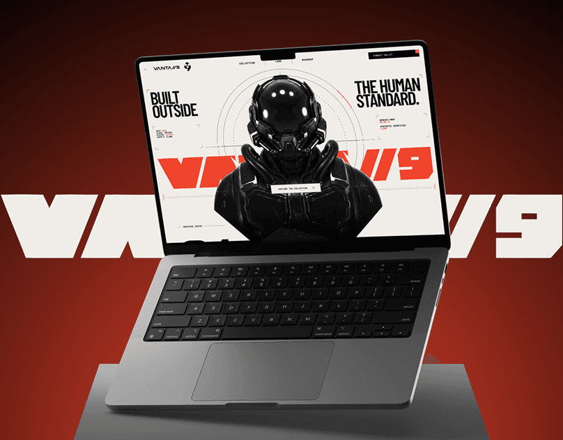 VANTA//9 — NFT Collection Website · UI/UX & Motion