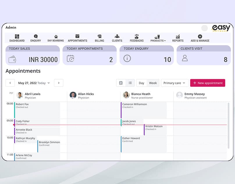 Dashboard Design For Easy Software