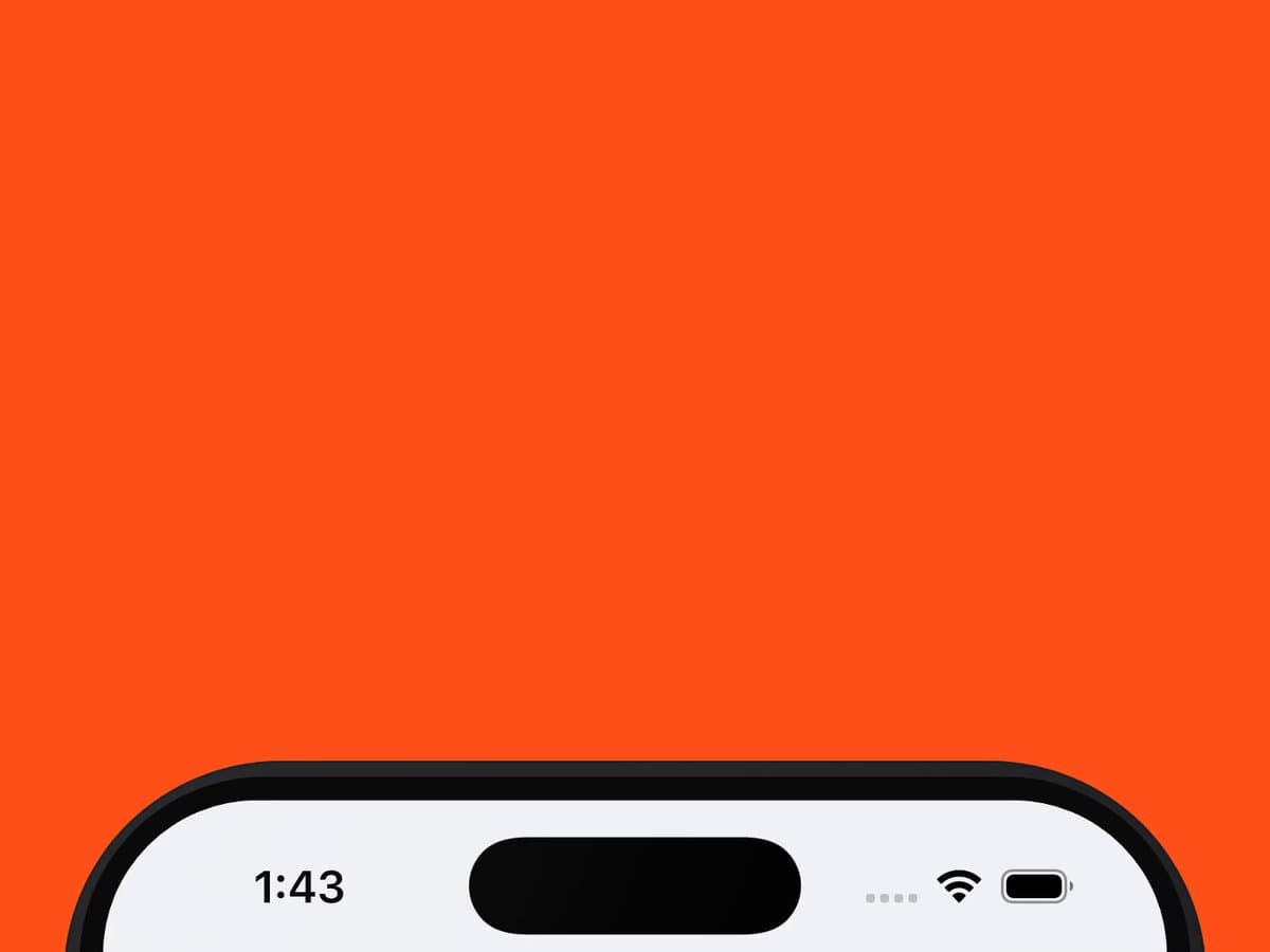 Orange Screen App Transition