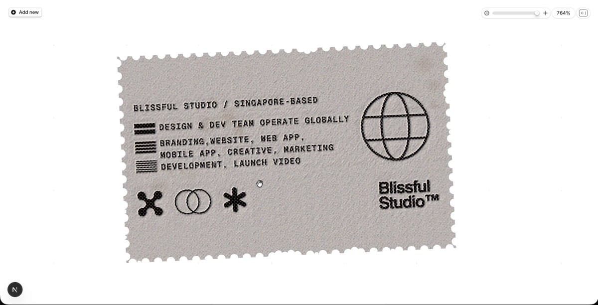 Blissful Studio Stamp Card