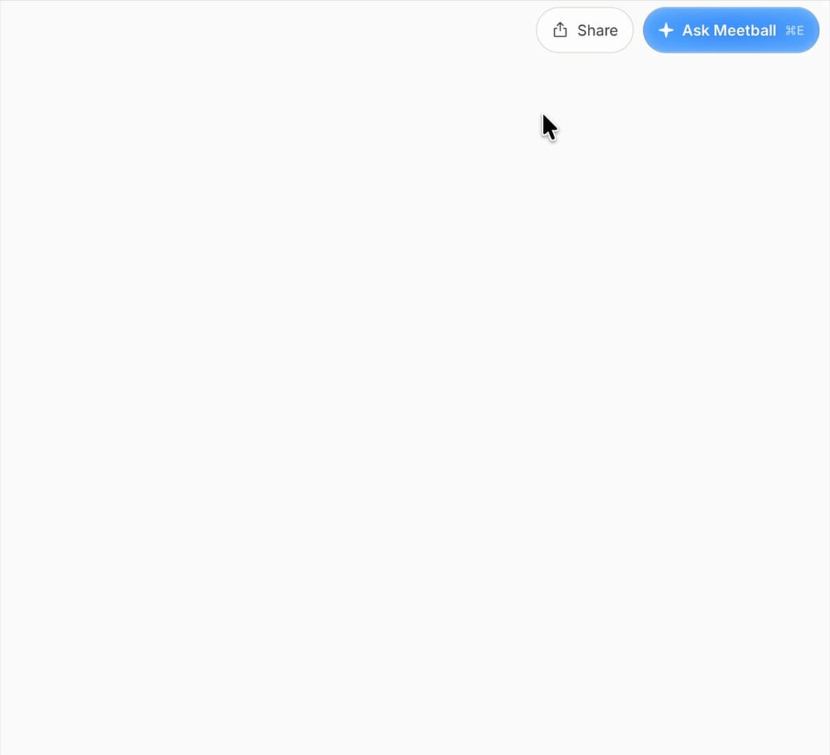 Meetball App Top Bar