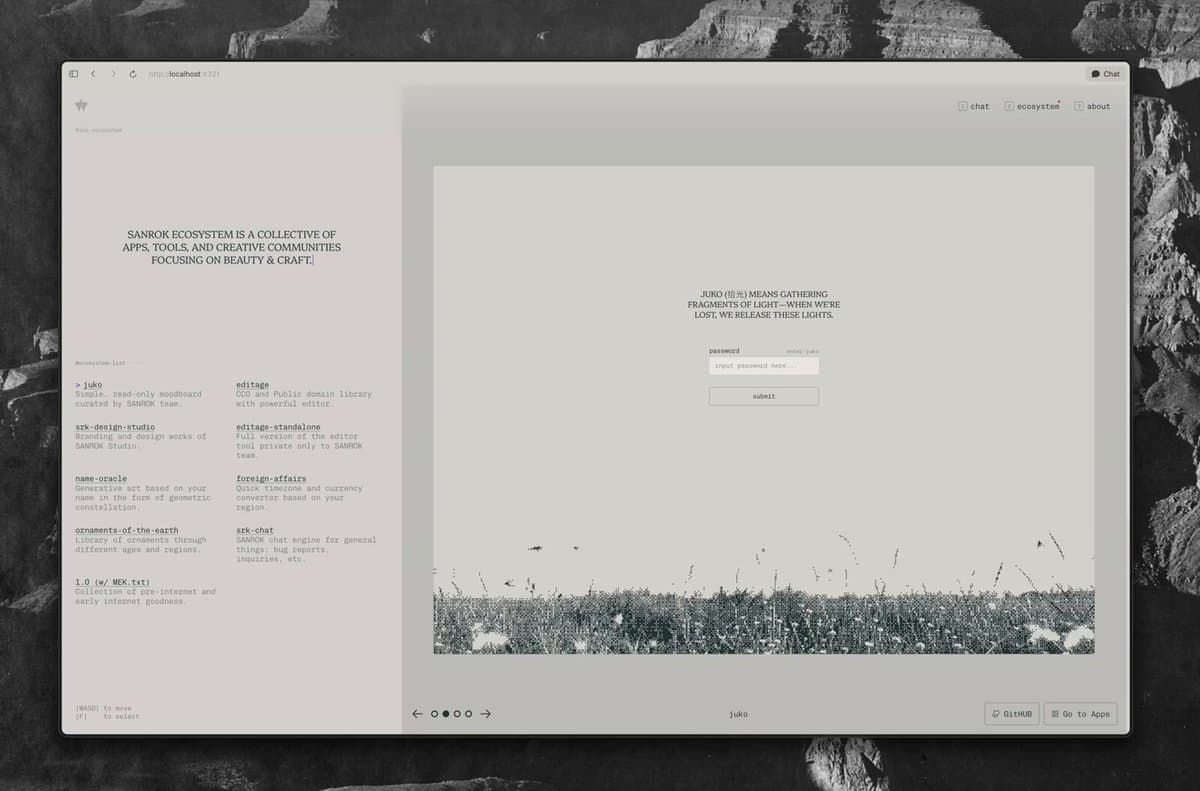 SANROK Juko Landing Page