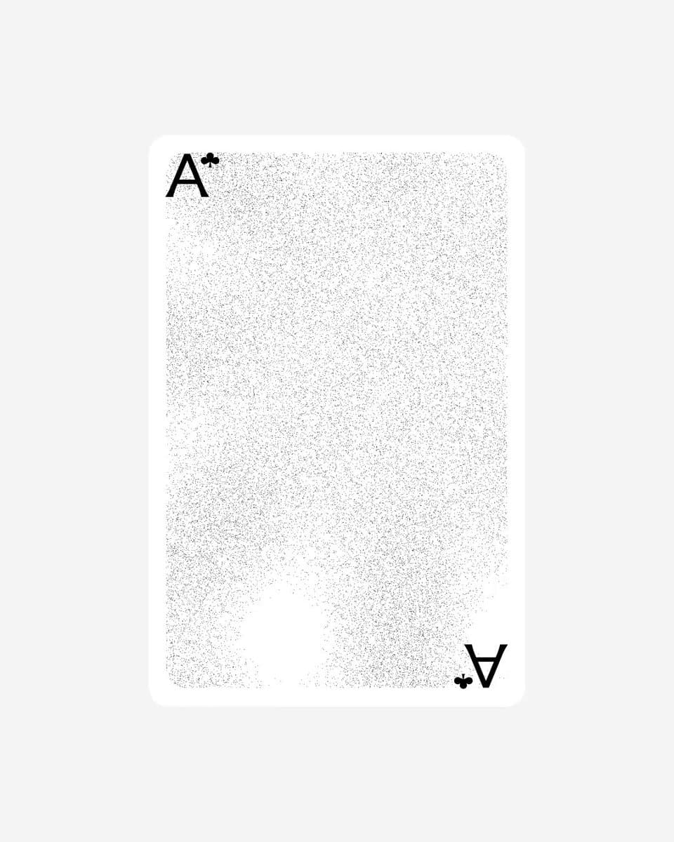 Grainy Ace Of Clubs
