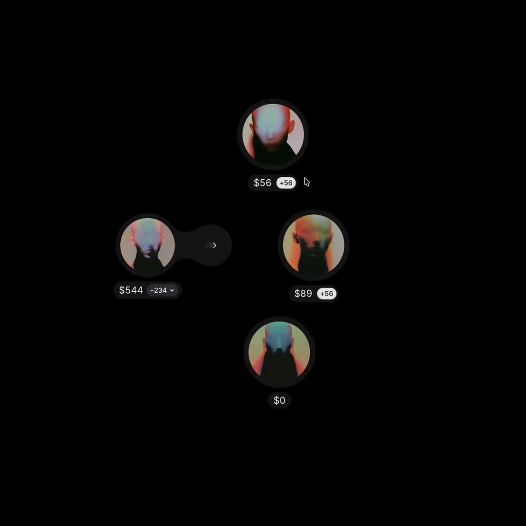 Glitch Avatar Balance Bubbles