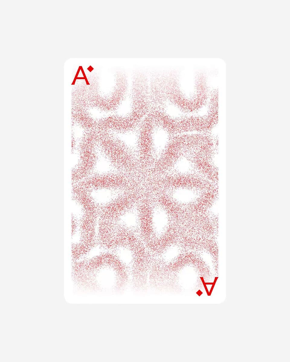 Ace Of Diamonds Pattern Card
