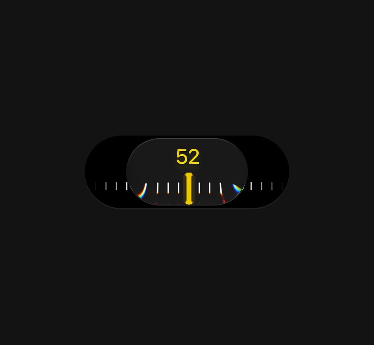 Dark Dial Value Widget