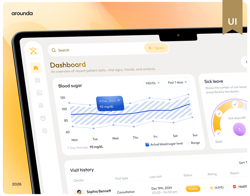 UI/UX Design for a Healthtech Product